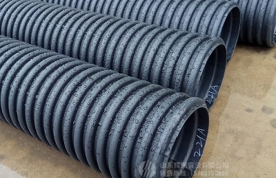 雨後的Hdpe雙壁波紋管（guǎn）