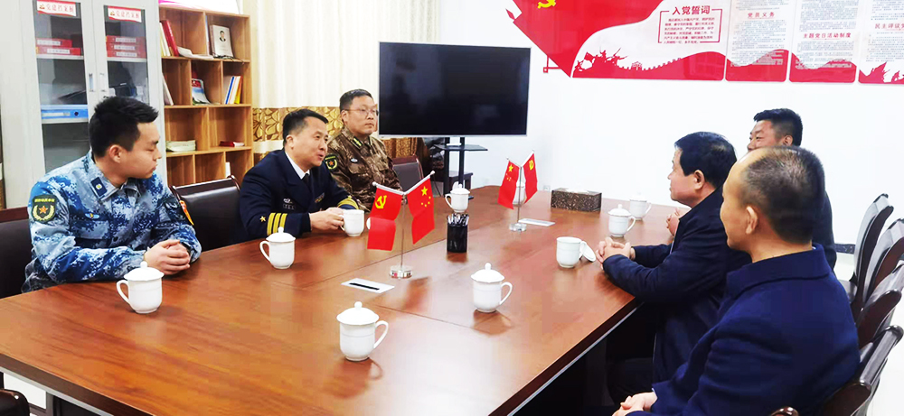 縣武裝部部長周文軍蒞臨山東糖心vlog參觀指導